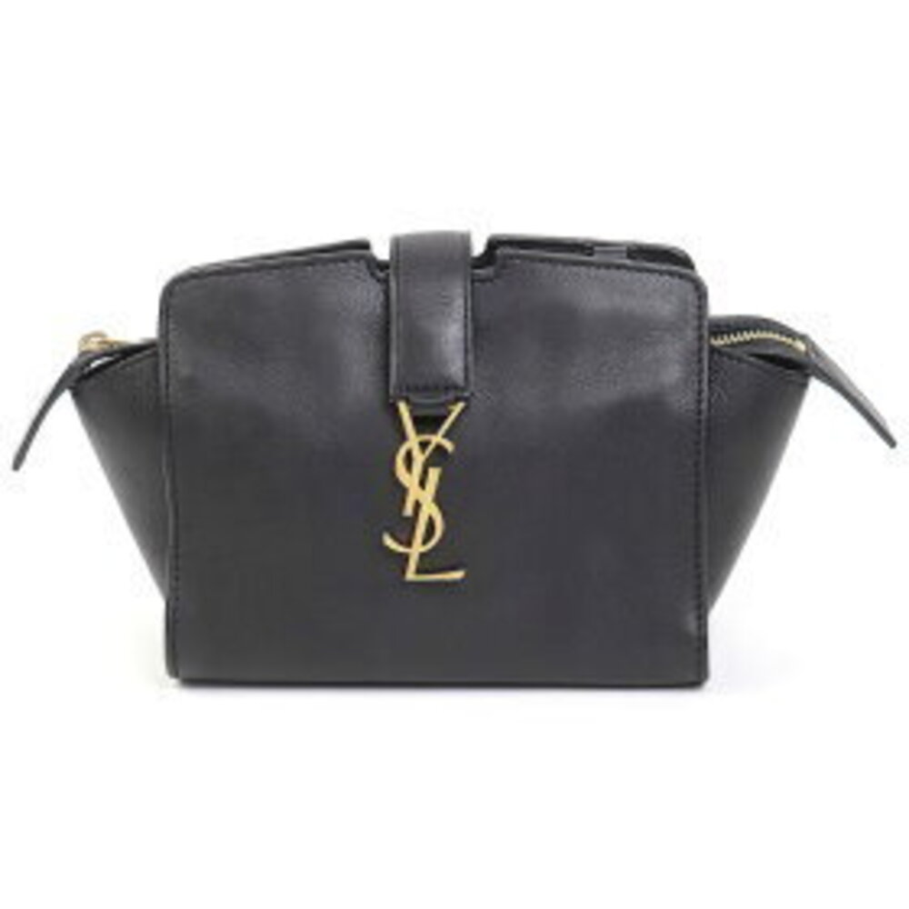 Saint Laurent Cabas Black Line Pochette Yves Bag Crossbody Shoulder Toy YSL - Picture 1 of 7